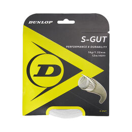 Tenisové Struny Dunlop D TAC S-GUT 16G SET WHT 1PC